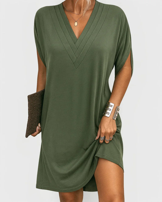 AFRODITA | VESTIDO ELEGANTE CON CORTE FAVORECEDOR Y ESCOTE EN V - ZYRO