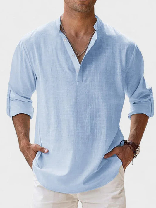 NERO | CAMISA DE LINO TRANSPIRABLE DE ALTA CALIDAD - ZYRO