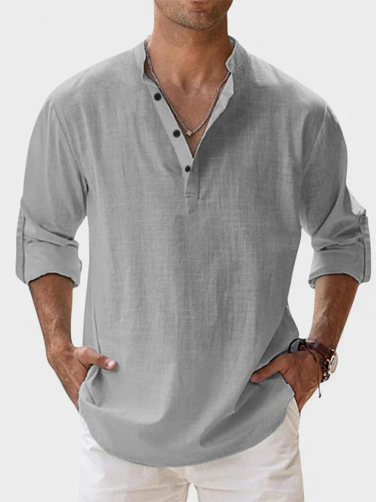 NERO | CAMISA DE LINO TRANSPIRABLE DE ALTA CALIDAD - ZYRO