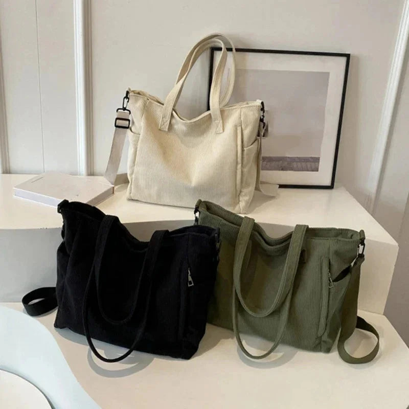 BOLSO TOTE ACANALADO ALMA CON DETALLE DE CUERDA - ZYRO