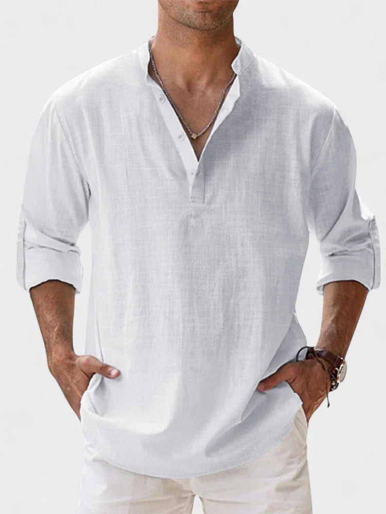 NERO | CAMISA DE LINO TRANSPIRABLE DE ALTA CALIDAD - ZYRO