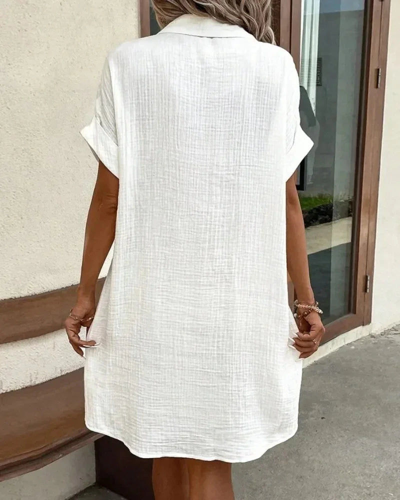 ELIRA | VESTIDO CAMISERO LIGERO Y NATURAL - ZYRO