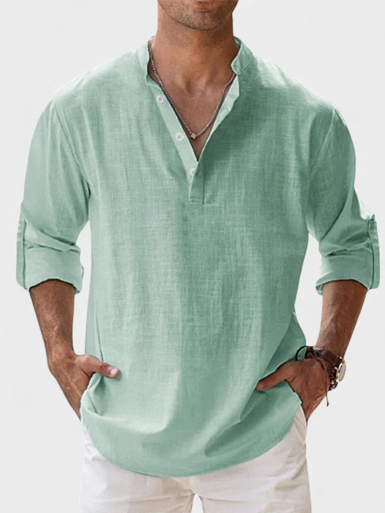 NERO | CAMISA DE LINO TRANSPIRABLE DE ALTA CALIDAD - ZYRO