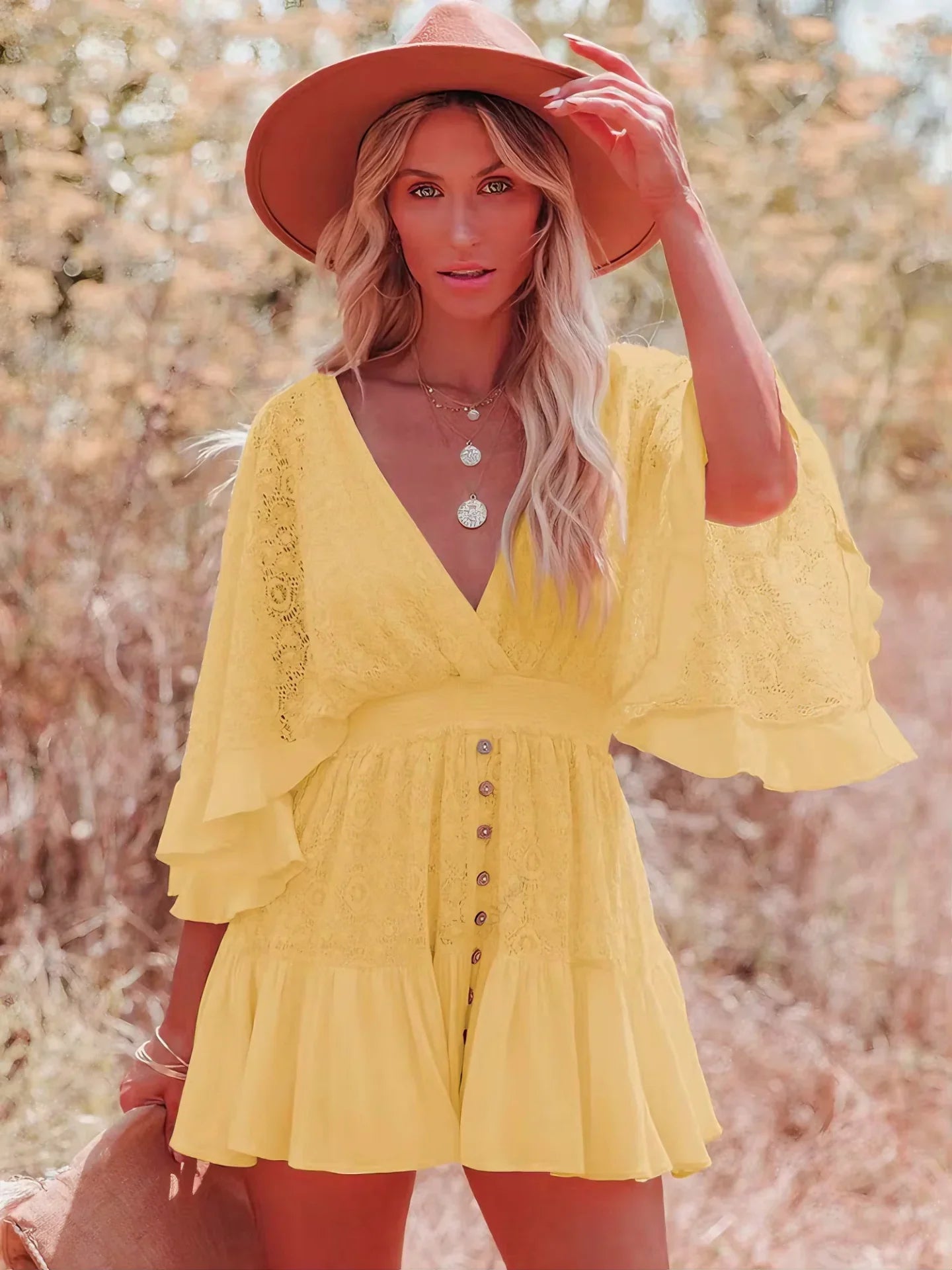 TALIA | VESTIDO MINI BOHEMIO - ZYRO