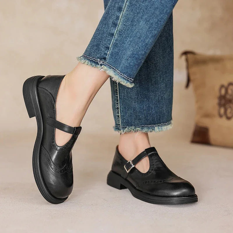 VELDA | ELEGANTES MARY JANES DE CUERO - ZYRO