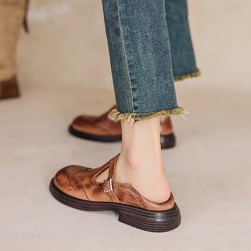 VELDA | ELEGANTES MARY JANES DE CUERO - ZYRO