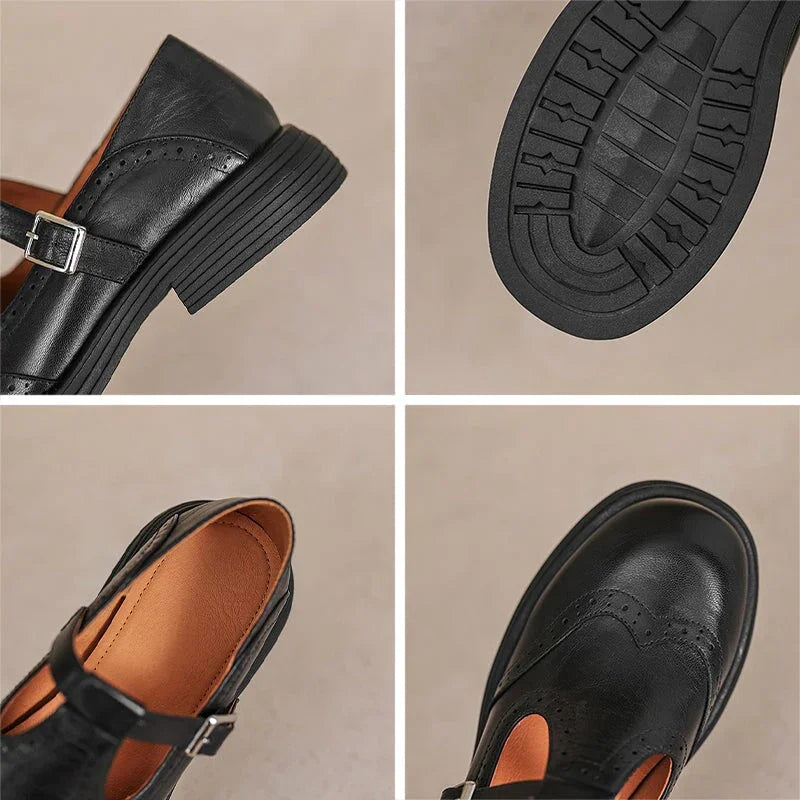 VELDA | ELEGANTES MARY JANES DE CUERO - ZYRO