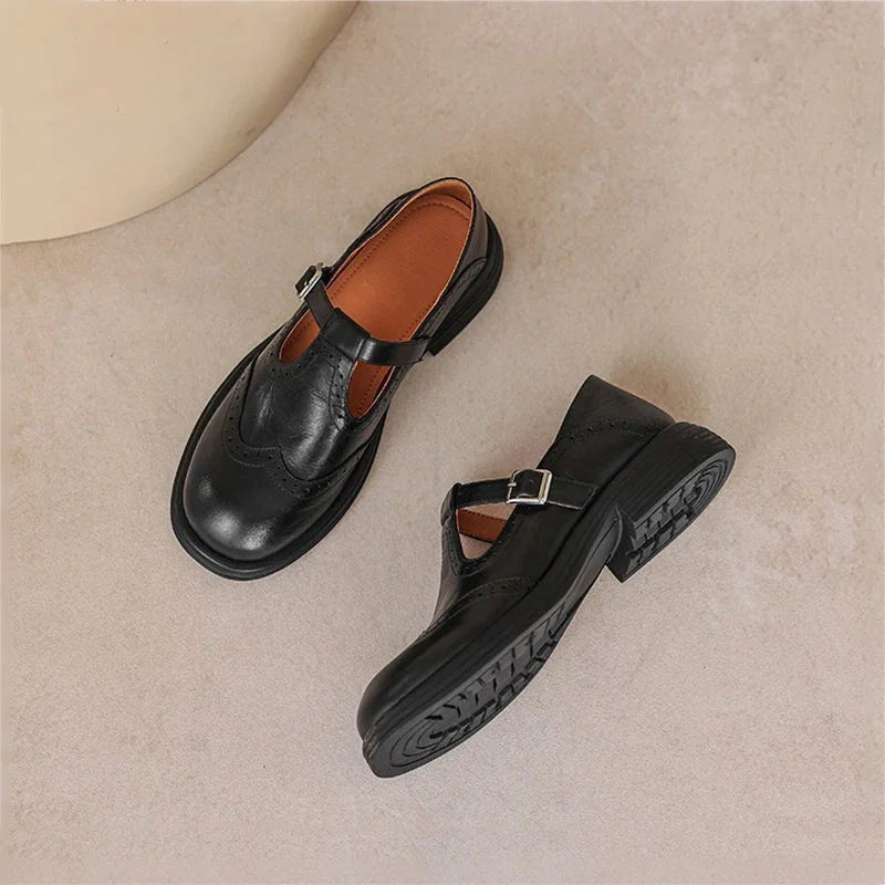 VELDA | ELEGANTES MARY JANES DE CUERO - ZYRO