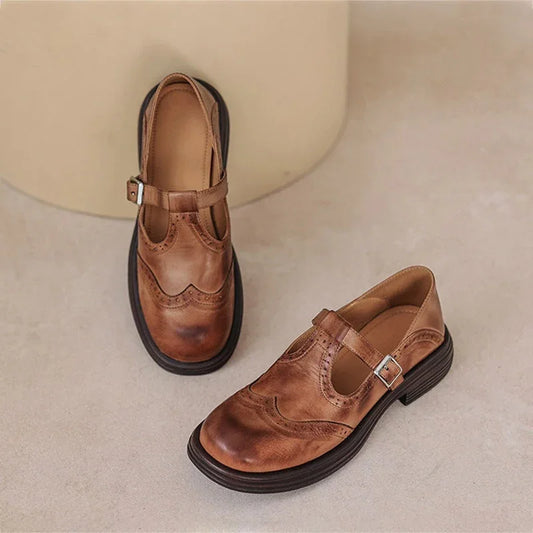 VELDA | ELEGANTES MARY JANES DE CUERO - ZYRO