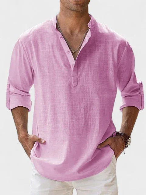 NERO | CAMISA DE LINO TRANSPIRABLE DE ALTA CALIDAD - ZYRO